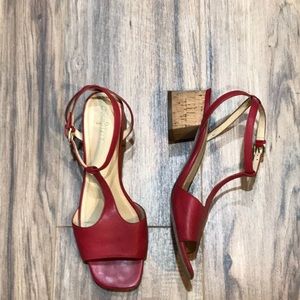 COLE HAAN 9 red sandal